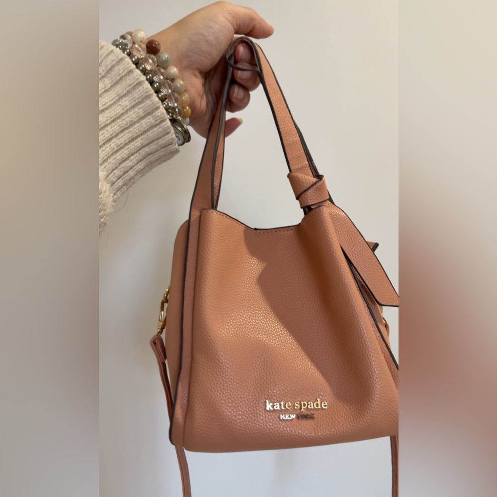 Kate Spade New York Knott Pebbled Leather Crossbody Tote Medium